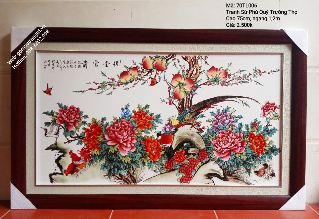 TRANH SỨ PHÚ QUÝ TRƯỜNG THỌ